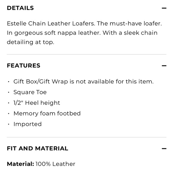 Talbots Estelle Navy Blue White Leather Trim Chain Loafers Flats - Picture 10 of 10